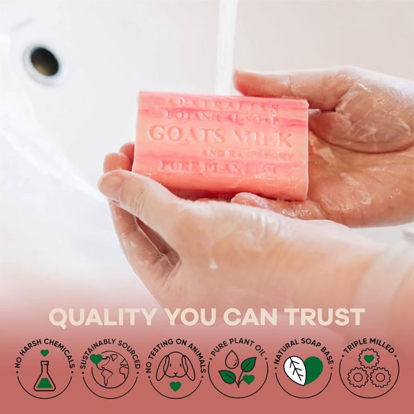 Australian Botanical Soap - Pack of 8 Goat Milk Soap Bars with Organic Shea - Image 7