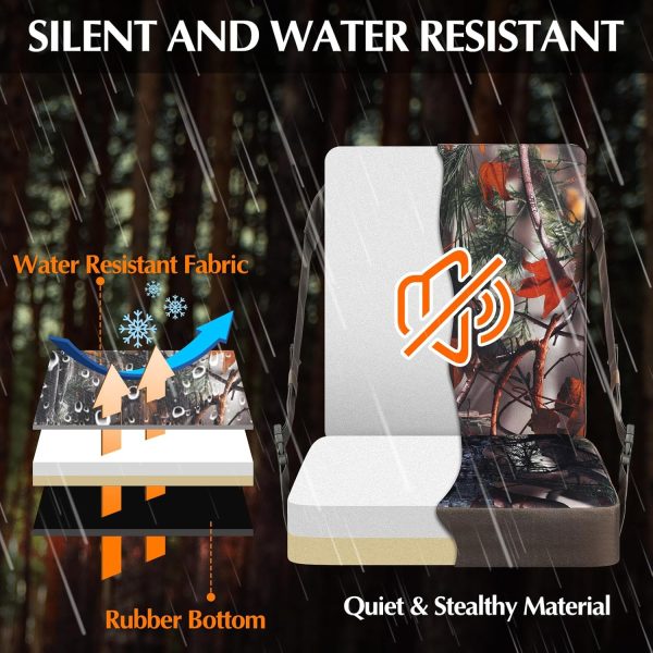 Waterproof Hunting Heated Seat Cushion with Backrest 3 Mode Adjustable Self - Image 4