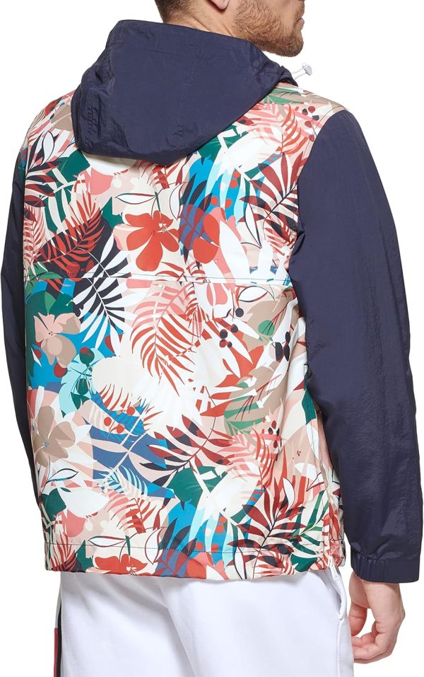 Tommy Hilfiger Men's Retro Lightweight Taslan Hooded Popover Water - Image 4