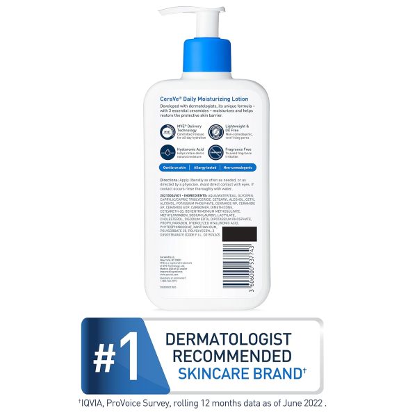CeraVe Daily Moisturizing Lotion for Dry Skin | Body Lotion & Face - Image 5