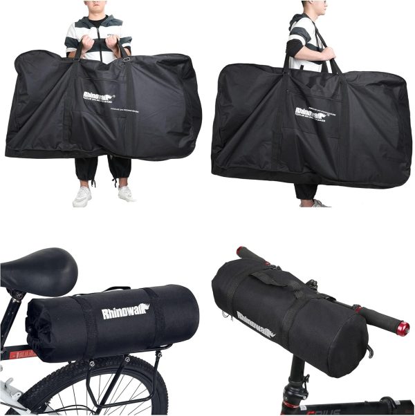 Folding Bike Bag 26 to 29 inch Bicycle Storage Carry Case, Thick Mountain - Image 6