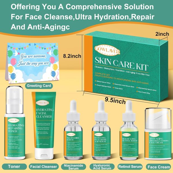 Professional Anti-Aging Korea Skin Care Set Kit,Niacinamide Retinol - Image 7