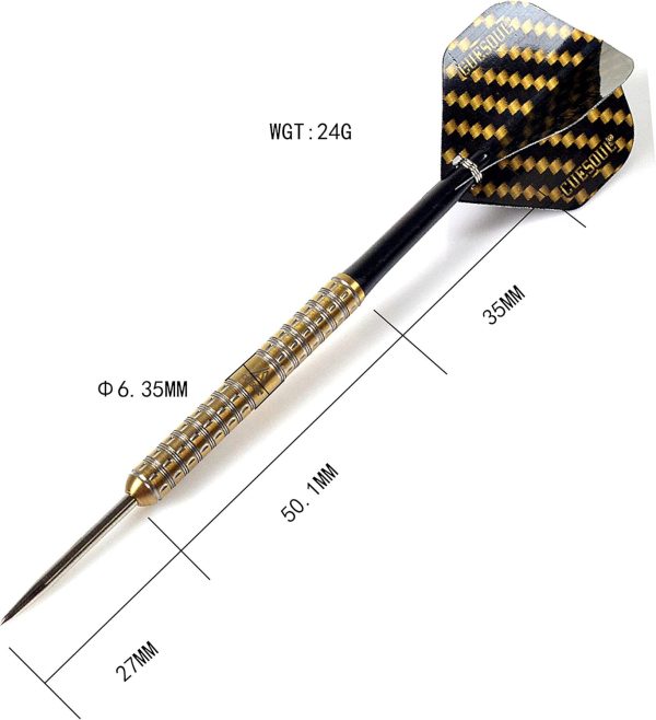 CUESOUL Swift Series 22/24/26g Super Slim Tungsten Steel Tip Darts Set - Image 2