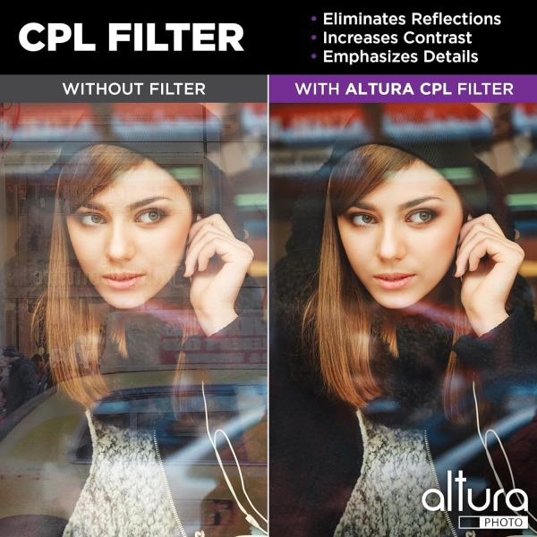 Altura Photo 40.5mm UV CPL ND Filter Kit – Multi-Coated UV Filter CPL - Image 4