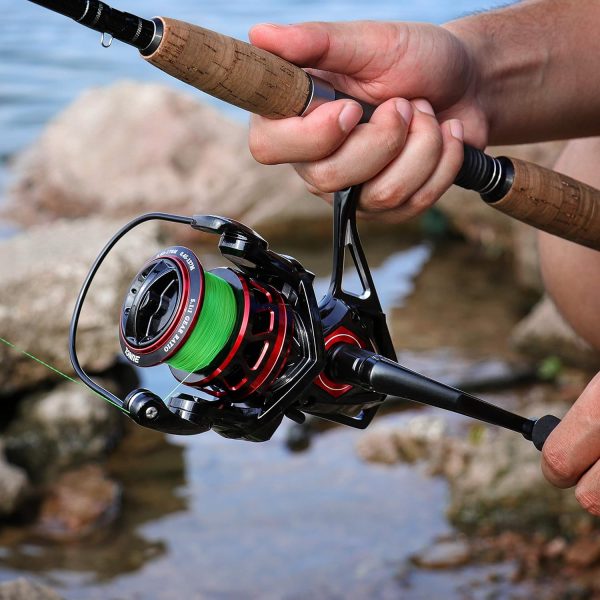 RUNCL Titan II Spinning Reel, Full Metal Body, Max Drag 44LB, 9+1 Shielded - Image 7