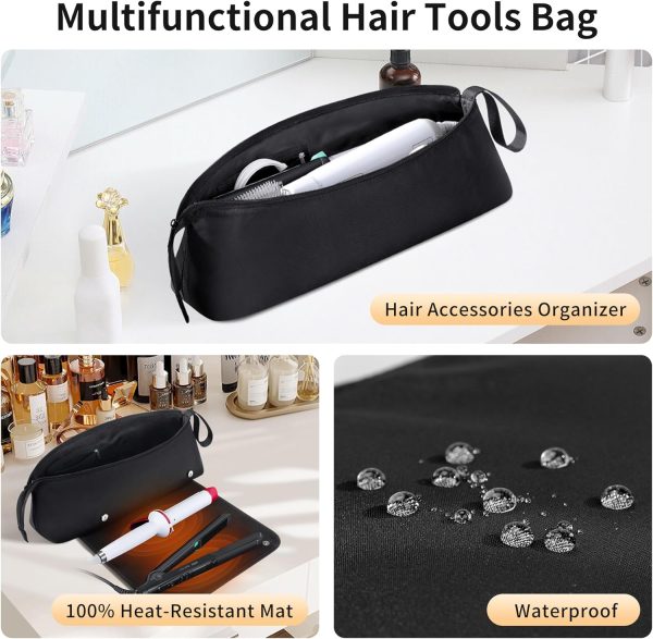 BUBM Hair Tools Travel Bag and Mat with Removable Heat-Resistant - Image 2