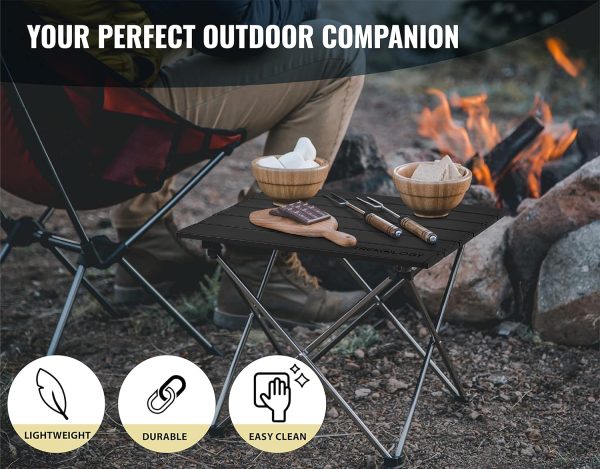 TREKOLOGY Small Camping Table Beach Table Camping Side Table That Fold Up - Image 3