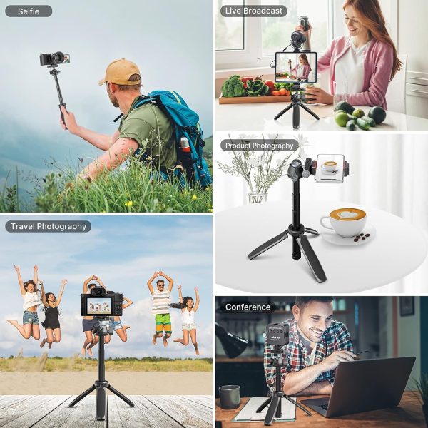 ULANZI MT-47 Camera Tripod Aluminum Alloy Mini Travel Phone Tripod Stand - Image 6