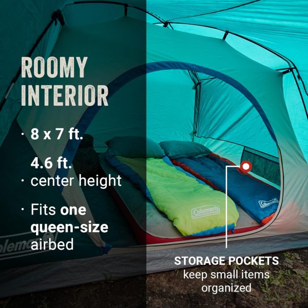 Coleman Skydome Tent with Full-Fly Weather Vestibule, 4/6 Person - Image 2