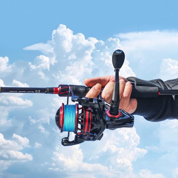 RUNCL Titan II Spinning Reel, Full Metal Body, Max Drag 44LB, 9+1 Shielded - Image 5