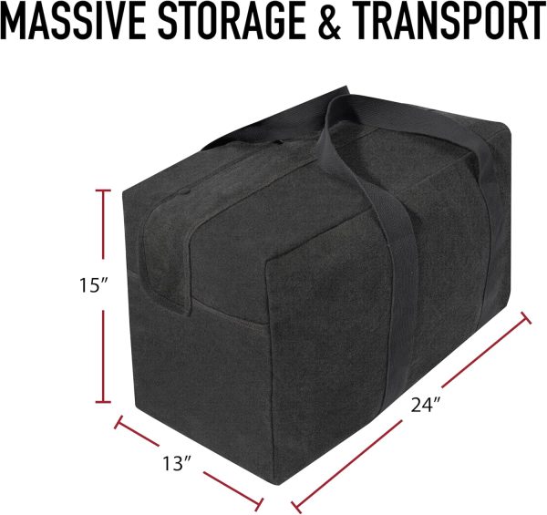 Rothco Canvas Parachute Cargo Bag Extra Large Duffle Bag 75L - Image 5