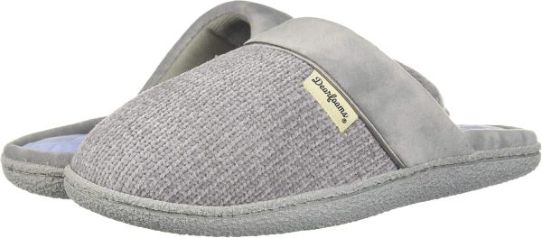 Dearfoams Women's Slip On Memory Foam Comfort Samatha Scuff House Slipper - Image 7