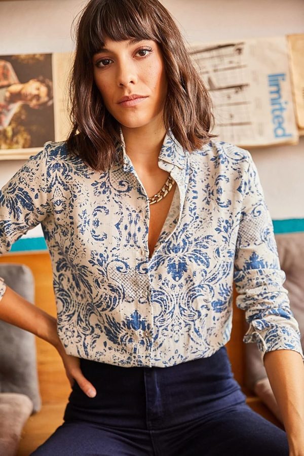 Blouses for Women Fashion, Long Sleeve Button Down Shirts Dressy Casual - Image 4