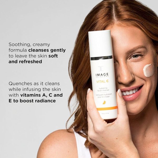IMAGE Skincare, VITAL C Hydrating Facial Cleanser, Gentle Face Wash with - Image 3