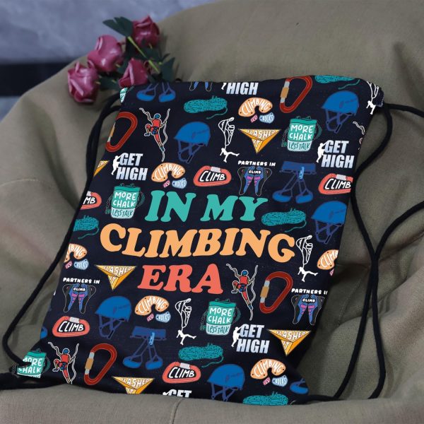JYTAPP In My Climbing Era Drawstring Bag Moutain Climbing Gift Rock - Image 3