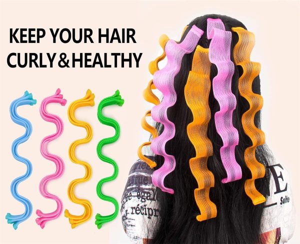 40PCS Hair Curlers Heatless Wave and Spiral Two Styles Formers(16inches) - Image 3
