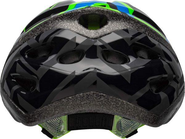 Bell Axle Youth Bike Helmet, Black/Force/Krypto Shifter (7073364) - Image 5