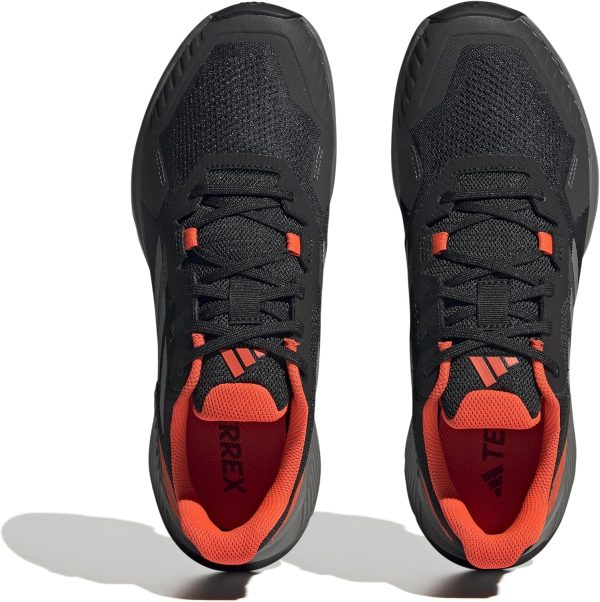 adidas Men's Terrex Soulstride Trail Running Sneaker, Black/Grey/Solar Red, - Image 3