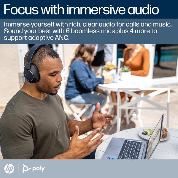 Poly Voyager Surround 80 UC Bluetooth Headset (Plantronics) – - Image 3