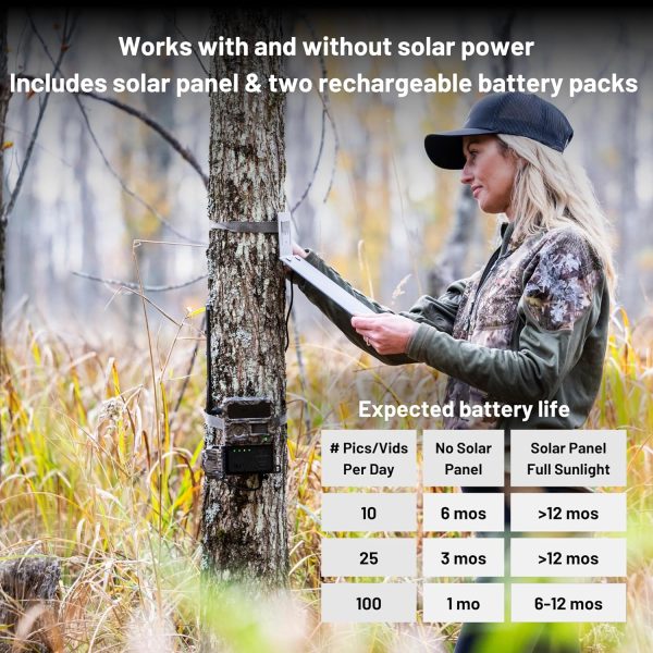 Y2 4G Cellular Trail Camera from Yellowstone.ai - Bundle with Solar Panel - Image 2