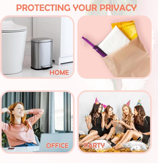 Sanitary Napkin Disposal Bags, 500 Pcs, Self-sealing Seals, Women Sanitary - Image 5