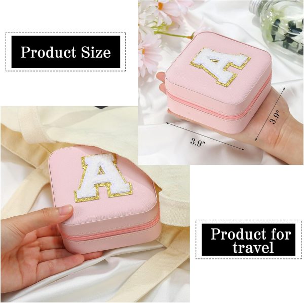 Parima Preppy Travel Jewelry Box - Personalized Trendy Letter Jewelry - Image 4