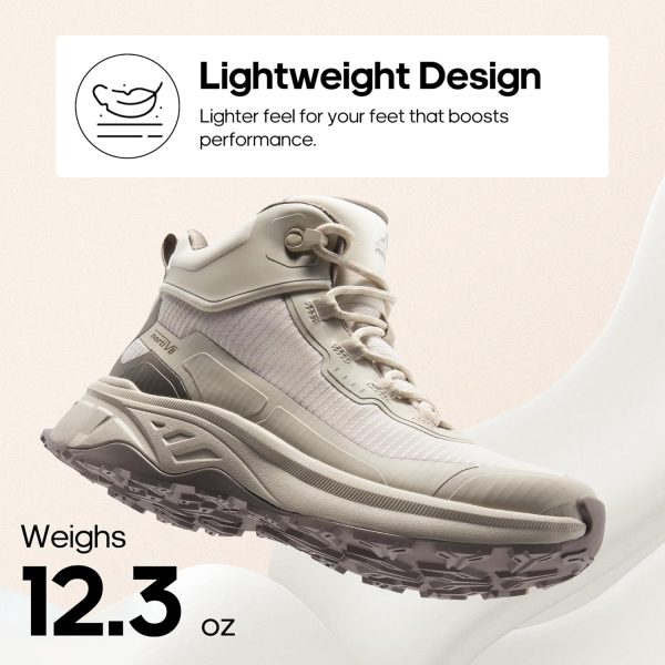 NORTIV 8 Women's Lightweight Hiking Boots Waterproof Trekking for Outdoor - Image 3