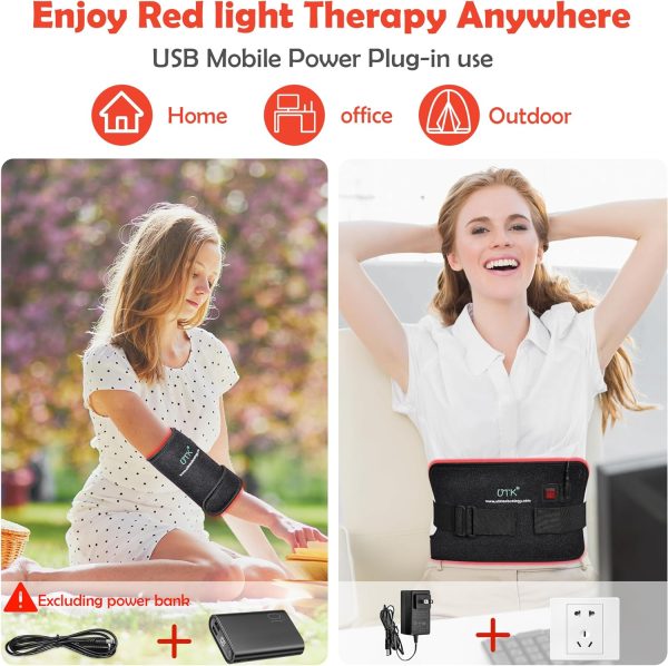 UTK Red Light Therapy for Body Pain Relief, 660 & 850 nm Infrared Light - Image 6