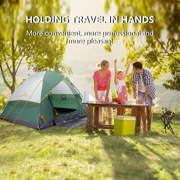 2-12 Person Tents for Camping Waterproof, Backpack Double Layer Camping - Image 7