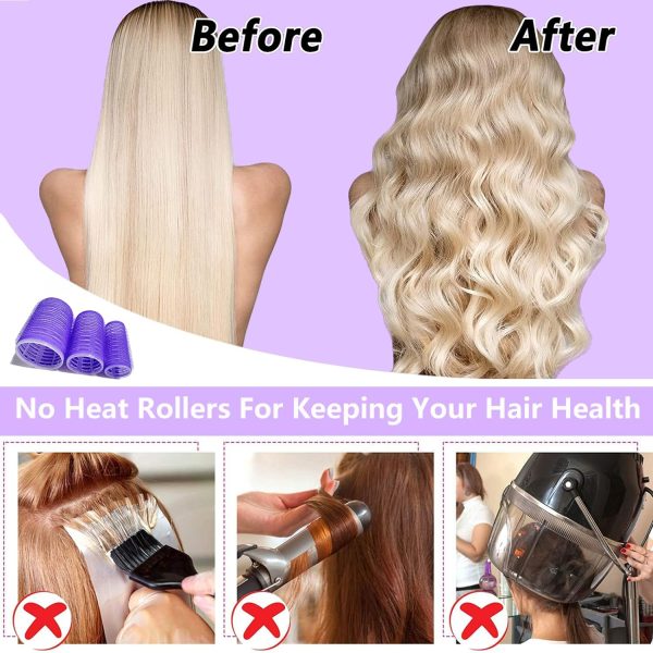 Hair Rollers Set - Self-Grip Velcro Curlers for Volume and Blowout Look on - Image 5