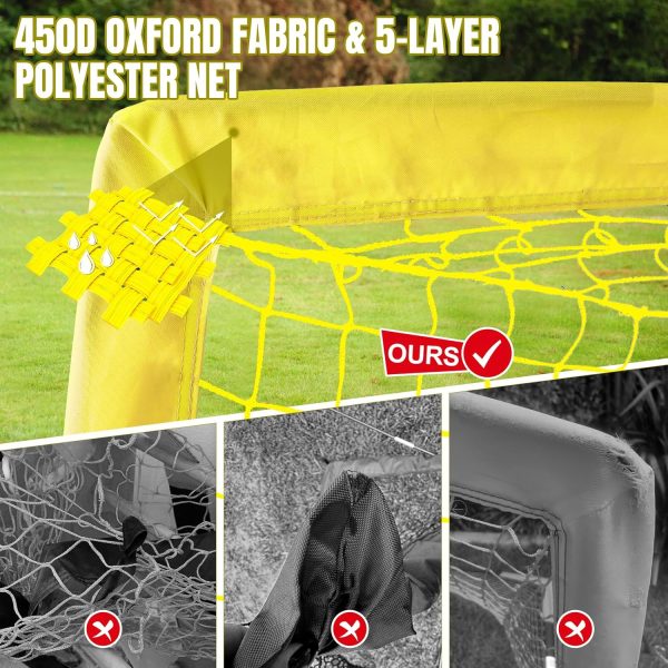 Kids Soccer Goals for Backyard Set, Portable Toddler Soccer Goal 2 of 4 x 3 - Image 2