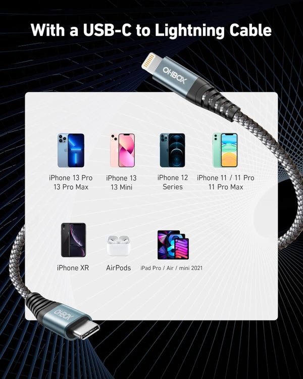 iPhone Fast Charger 10FT 2Pack, USB C to Lightning Cable for iPhone, 10Foot - Image 6