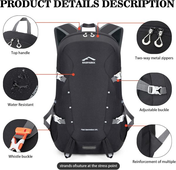 Hiking Backpack,Large 35L Travel Backpacks for Men Women,Water Resistant - Image 5