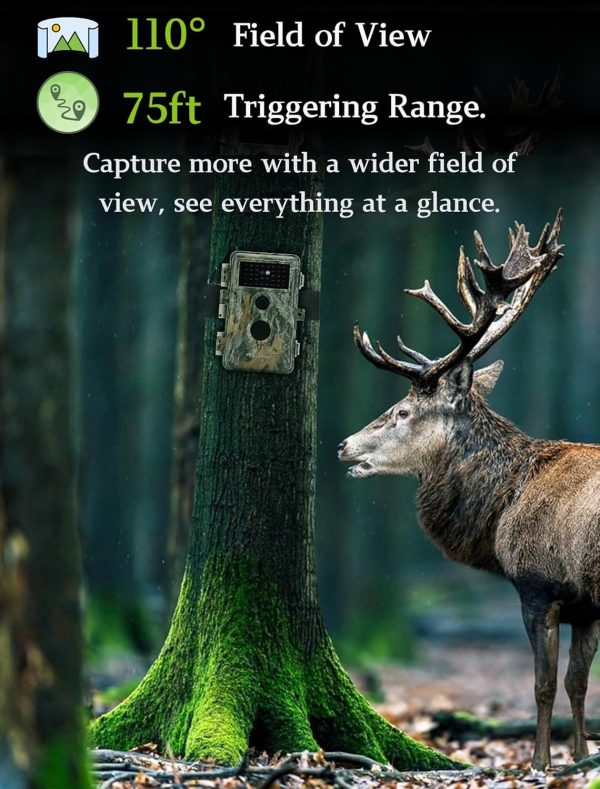 BLAZEVIDEO 2-Pack Game & Trail Camera 48MP 1296P MP4 Video No Glow Night - Image 5