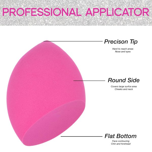 Expressions 2pc XL Beauty Sponges Set - Professional Beauty Blenders For - Image 3