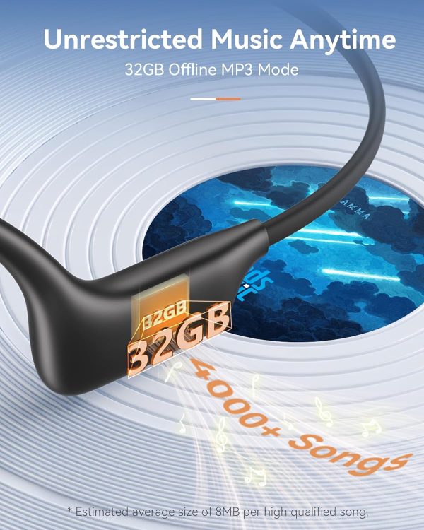 Open Ear Sport Headphones, Wireless Bone Conduction Earphones, Built-in - Image 4