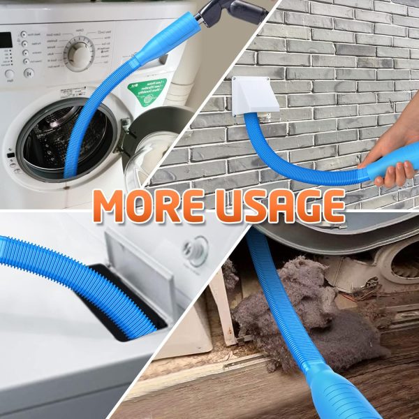 Dryer Vent Cleaner Kit Vacuum Attachment - Multiple Combinations V1 Lint - Image 2