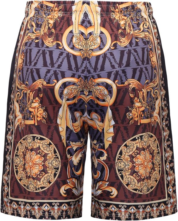Luxury Brand Mens Printed Elastic Waist Drawstring Quick Dry Stretch Beach - Image 2
