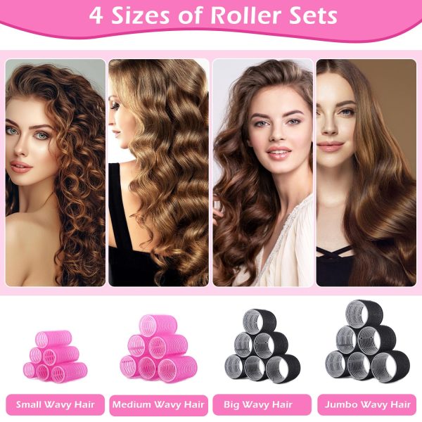 50Piece Hair Rollers Set, Self Grip Hair Rollers for Long Medium Short Hair - Image 6