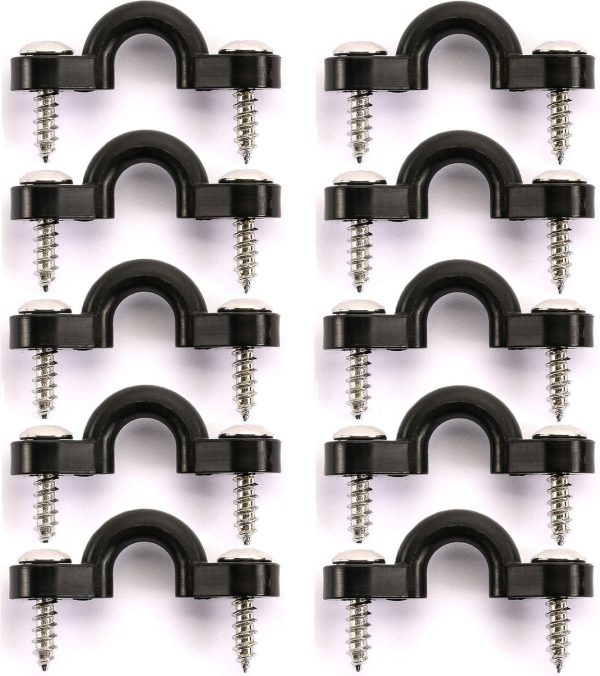Kayak Pad Eye Kit, 10PCS Nylon Bungee Deck Loops Tie Down Pad Eye with 20 - Image 3