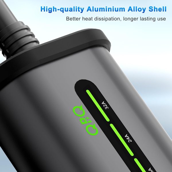 QPQ Level 2 EV Charger 32A 240V NEMA 14-50P, Portable Electric Vehicle - Image 5