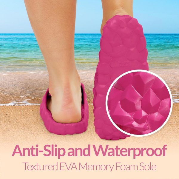 Slides for Women and Men Cloud Slippers for Women Shower Shoes Pillow - Image 7