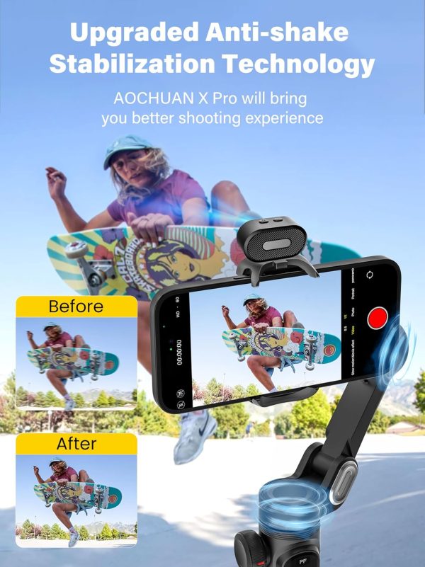 Smartphone Gimbal Stabilizer, 3-axis Stabilizer for iPhone&Android, AI - Image 4