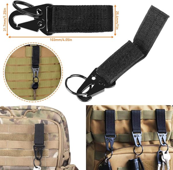 Molle Backpack Attachments Kit of 28 Accessories, D-Ring Grimloc Locking - Image 7
