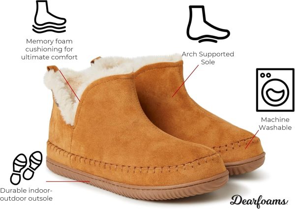 Dearfoams Men's Brixen Indoor/Outdoor Memory Foam Boot Alpine Camping Cozy - Image 3