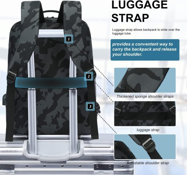 Victoriatourist Camo Backpack, Camouflage Travel Laptop Backpack, - Image 6