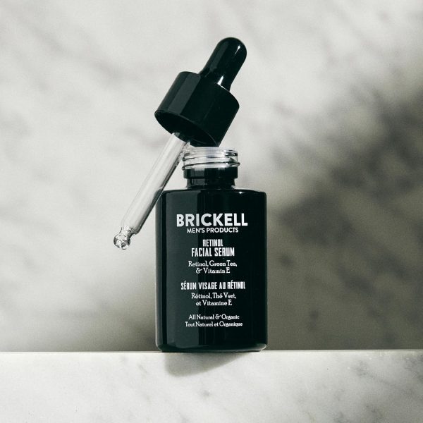 Brickell Men's Retinol Skin Care Serum Treatment For Firming Face Lines & - Image 3