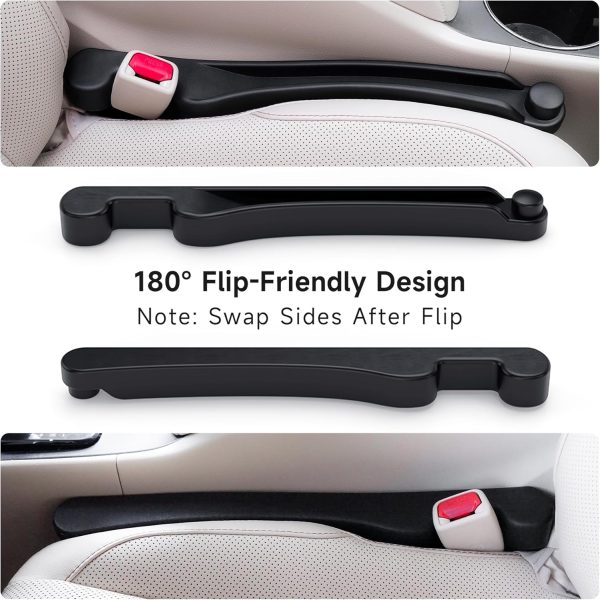 Car Seat Gap Filler Set of 2, Soft Foam Multifunctional Seat Side Gap - Image 4