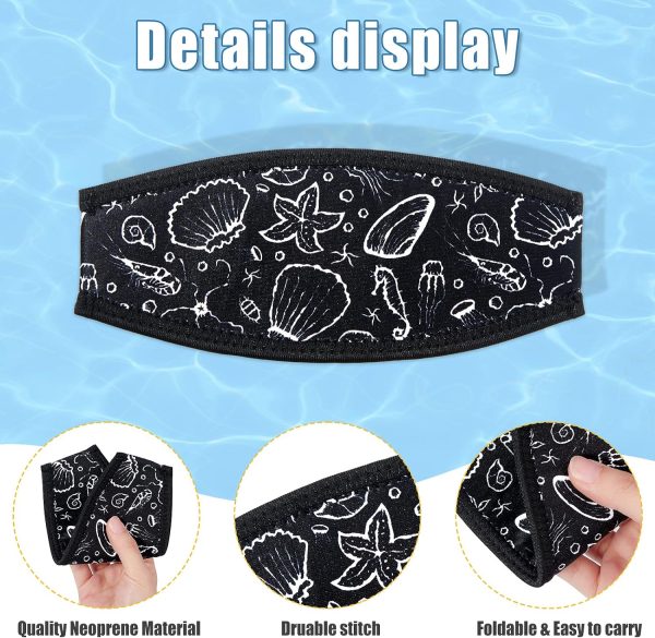 4 Pieces Diving Mask Slap Straps Cover Neoprene Swimming Waterproof Dive - Image 4