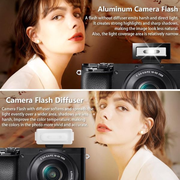 Upgrade Aluminum F1 Mini Camera Flash with Diffuser for Ricoh - Image 4